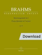 Piano Quintet in F minor op. 34 Download