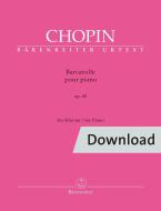 Barcarolle in F sharp major op. 60 Download