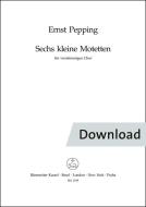 Sechs kleine Motetten Download