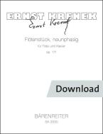 Flute piece nine-phase op. 171 
