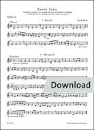 Second suite based on dances from Leopold Mozart's music book for Wolfgang 