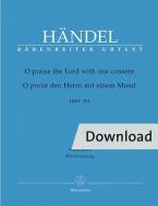 O praise the Lord with a mouth HWV 254 Download