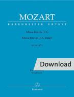 Missa brevis in G major KV 49 (47d) Download