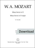 Missa brevis in D major KV 194 (186h) Download