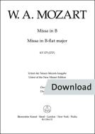 Missa brevis in B flat major KV 275 (272b) Download