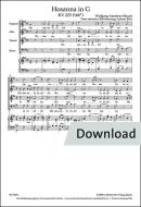 Hosanna in G major KV 223 (166e) Download