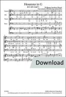 Hosanna in G major KV 223 (166e) Download