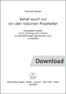 Sehet euch vor vor den falschen Propheten 