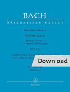 St. John Passion "O Mensch, bewein" BWV 245.2 Download