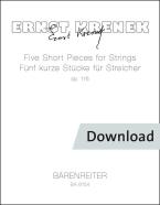5 short pieces for strings op. 116 