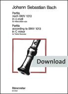 Partita in C minor BWV 1013 Download