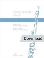 Sonata in G major for flute and basso continuo HWV deest Download