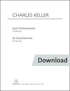 6 Divertissements for flute solo 
