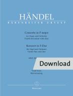Concerto in F major op. 4/4 HWV 292 Download