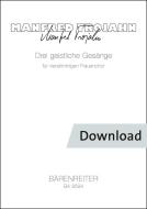 Three Sacred Songs for Four-Part Women's Choir Download