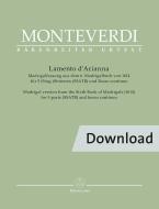Lamento d'Arianna for 5 voices (SSATB) and basso continuo Download