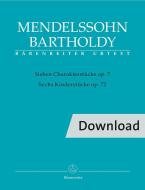 7 Character Pieces op. 7/6 Children's Pieces op. 72 Download