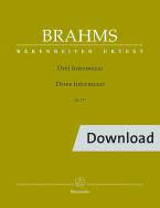 Three Intermezzi op. 117 Download