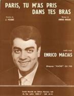 Paris, tu m'as pris dans tes bras 