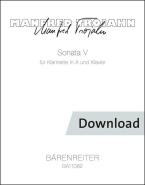 Sonata V für Klarinette in A und Klavier (2016) 