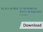 In memoriam Willy Burkhard (1965) 