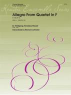 Allegro From Quartet In F K. 168 Download