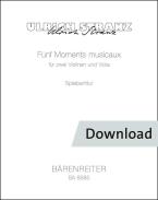 5 Moments musicaux 