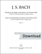 Like as the Taindrops and Snow from Heaven fall BWV 18 Download