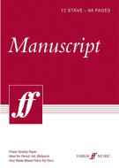64-page A4 Manuscript Spiralbound Book, 12-stave 