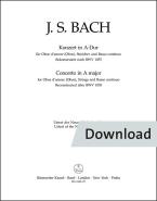 Konzert für Oboe d'amore (Oboe), Streicher und Basso continuo A-Dur Download