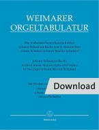 Weimarer Orgeltabulatur Download