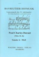 Bayreuther Hofmusik: Sonate a-Moll für Gitarre (Laute) 