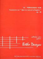 Variations sur 'Que ne suis 