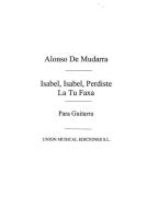 Isabel Isabel Perdiste La Tu Faxa Villancico (Tarrago) For Guitar 