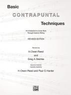 Basic Contrapuntal Techniques 