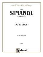 Thirty Etudes For Double Bass Standard