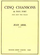 5 Chansons de Paul Fort op. 18 