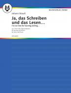 Ja, das Schreiben und das Lesen Standard