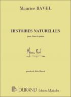 Histoires Naturelles pour Chant et Piano Paroles D 