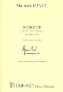 Nicolette Extrait De Trois Chansons pour Choeur 