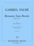 Romance Sans Paroles Op. 17/1 