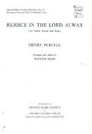 Rejoice In The Lord Alway 