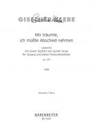 Mir träumte, ich müsste Abschied nehmen 