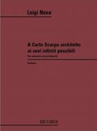 A Carlo Scarpa Architetto ai suoi infiniti possibili 