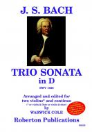Triosonate in D-Dur BWV 1028 