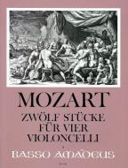 12 Stücke für 4 Violoncelli 