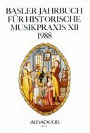 Basler Jahrbuch XII 1988 