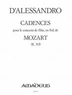 Cadences pour le concerto de flûte, en Sol, de Mozart 