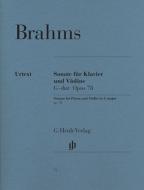 Sonata for Piano and Violin in G major Op. 78 