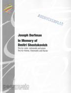 In Memory Of Dmitri Shostakovich 